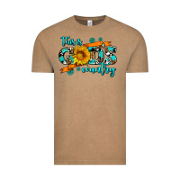 Vintage Coffee this is gods country sunflower Vintage Tee - AdoDesignShop
