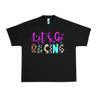 Black let's go racing Urban Heavy Tee - JahusDesignShop