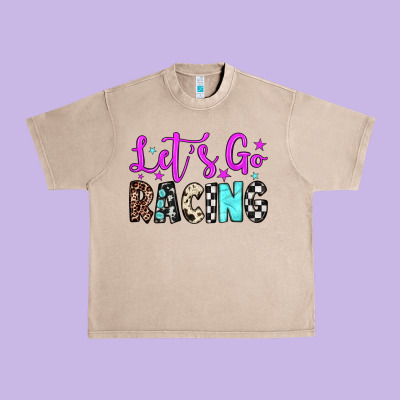Let's Go Racing Urban Heavy Tee Designed By Jahusdesignshop