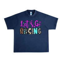 Navy let's go racing Urban Heavy Tee - JahusDesignShop