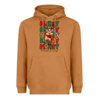 Meerkat merry christmas reindeer Heavyweight Hoodie - MaliasSmallBusiness