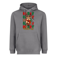 Storm merry christmas reindeer Heavyweight Hoodie - MaliasSmallBusiness