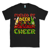 Black fueled by beer and christmas cheer with beer bottles Classic Tee - AdoDesignShop