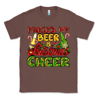 Chestnut fueled by beer and christmas cheer with beer bottles Classic Tee - AdoDesignShop