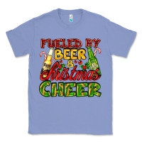 Colony Blue fueled by beer and christmas cheer with beer bottles Classic Tee - AdoDesignShop