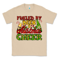Mushroom fueled by beer and christmas cheer with beer bottles Classic Tee - AdoDesignShop