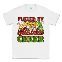 White fueled by beer and christmas cheer with beer bottles Classic Tee - AdoDesignShop