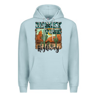 Blue Mist honky tonk highway Premium Hoodie - AdoDesignShop