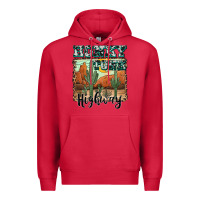 Cardinal honky tonk highway Premium Hoodie - AdoDesignShop