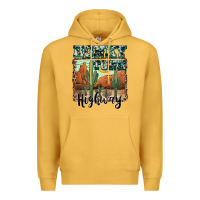 Mustard honky tonk highway Premium Hoodie - AdoDesignShop