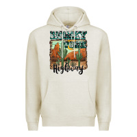 Oatmeal Heather honky tonk highway Premium Hoodie - AdoDesignShop