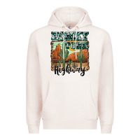 Pale Pink honky tonk highway Premium Hoodie - AdoDesignShop