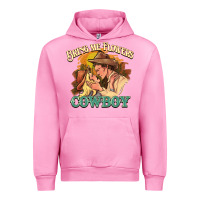 Fuchsia Pink Bring me flowers cowboy Urban Hoodie - HowdyJamesFarm