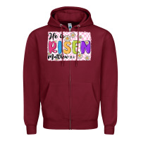 Burgundy checkered risen Zipper Hoodie - MaliasSmallBusiness