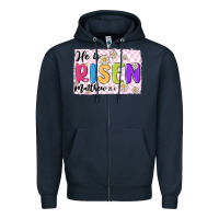 Navy checkered risen Zipper Hoodie - MaliasSmallBusiness
