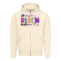 Sandshell checkered risen Zipper Hoodie - MaliasSmallBusiness