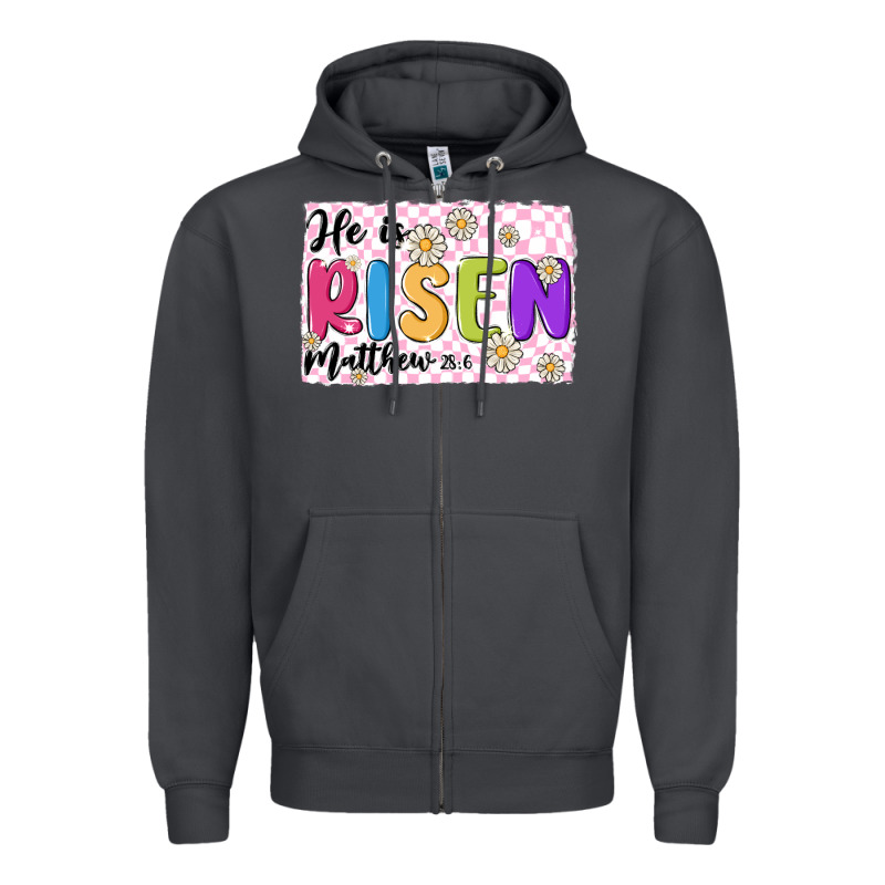 Checkered Risen Zipper Hoodie by MaliasSmallBusiness | Teevron