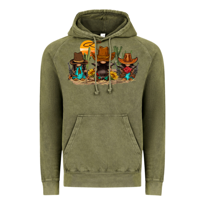 Western Gnomies Vintage Hoodie by FaDigitalArtStudio | Teevron