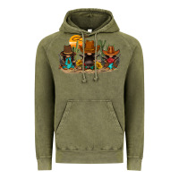Vintage Olive western gnomies Vintage Hoodie - FaDigitalArtStudio