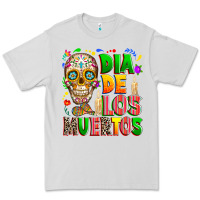 Dove Grey Dia de los muertos Premium Tee - RanaPortraitStore