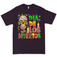 Plum Dia de los muertos Premium Tee - RanaPortraitStore