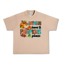 Burro autumn leaves pumpkin please Urban Heavy Tee - AdoDesignShop