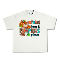 Pistachio autumn leaves pumpkin please Urban Heavy Tee - AdoDesignShop