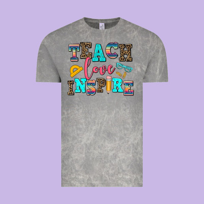 Teach Love Inspire Vintage Tee Designed By Adodesignshop