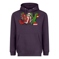 Plum Joy Black Santa Heavyweight Hoodie - MaliasSmallBusiness