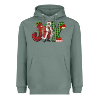 Sage Joy Black Santa Heavyweight Hoodie - MaliasSmallBusiness