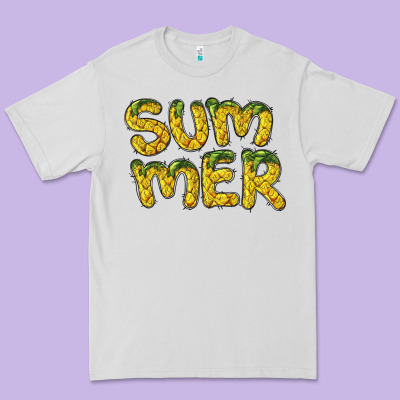 Summer Pineapple Premium Tee Designed By Barkaloodesign