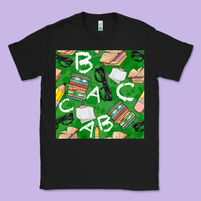 English Class Seamless Pattern Classic Tee Designed By Bundleandbundleshop