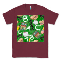 Burgundy english class seamless pattern Classic Tee - BundleAndBundleShop