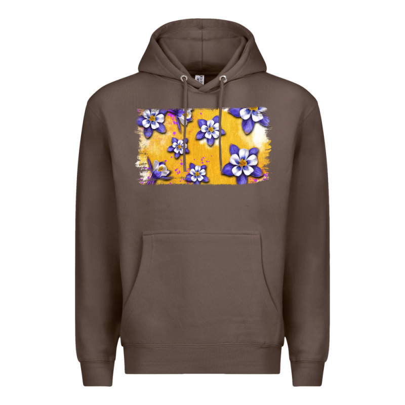 Rocky Mountain Columbine Flower Premium Hoodie by Bettercallsaul | Teevron