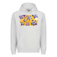 Dove Grey Rocky Mountain Columbine Flower Premium Hoodie - Bettercallsaul