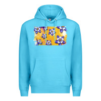 Ocean Blue Rocky Mountain Columbine Flower Premium Hoodie - Bettercallsaul