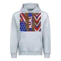 Heather Grey American mama Urban Hoodie - TumblerDesignByShophia