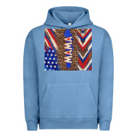 Pigment Pebble Blue American mama Urban Hoodie - TumblerDesignByShophia