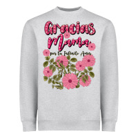 Heather Grey gracias mama por tu infinito amor Heavyweight Sweatshirt - JahusDesignShop