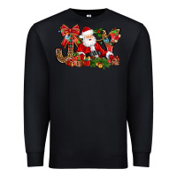 Black joy christmas with santa bbs Premium Sweatshirt - BundleAndBundleShop