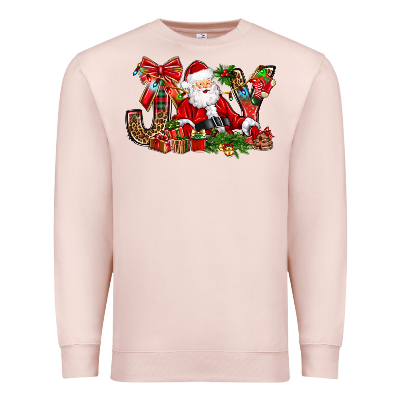 Joy Christmas With Santa Bbs Premium Sweatshirt by BundleAndBundleShop | Teevron