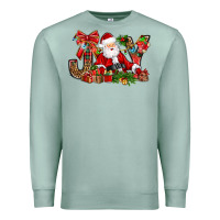 Seafoam joy christmas with santa bbs Premium Sweatshirt - BundleAndBundleShop