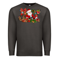Smoke joy christmas with santa bbs Premium Sweatshirt - BundleAndBundleShop