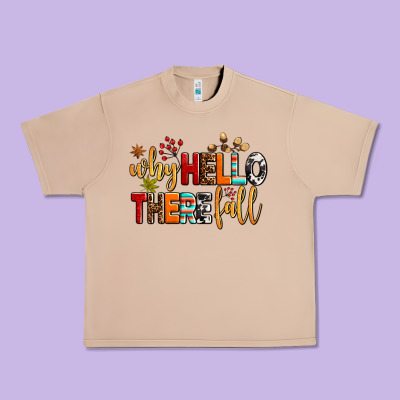 Why Hello There Fall Urban Heavy Tee Designed By Adodesignshop