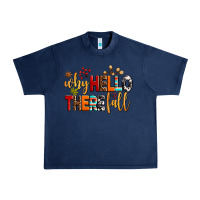 Navy why hello there fall Urban Heavy Tee - AdoDesignShop