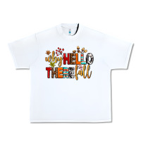 White why hello there fall Urban Heavy Tee - AdoDesignShop