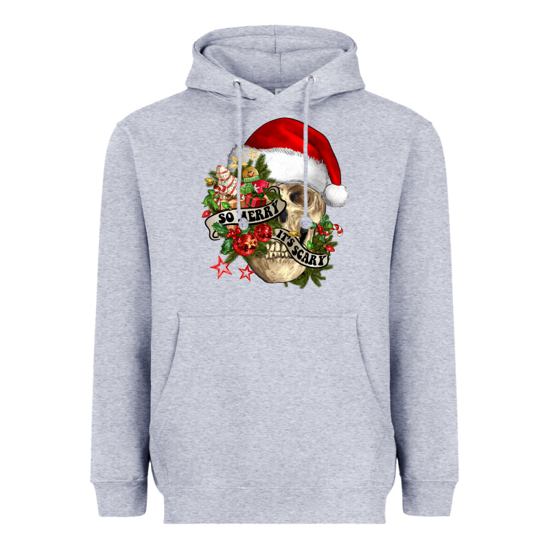 So Merry It's Scary Heavyweight Hoodie by NancyCooperArtShop | Teevron