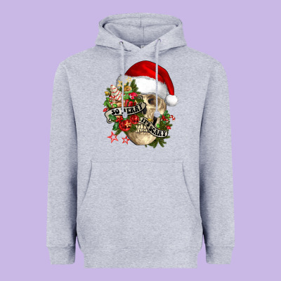 So Merry It's Scary Heavyweight Hoodie Designed By Nancycooperartshop