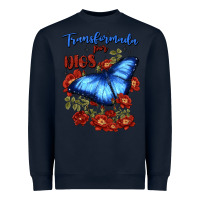 Navy transformada por dios Heavyweight Sweatshirt - JahusDesignShop