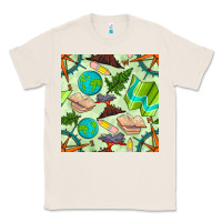 Natural geography class seamless pattern Classic Tee - BundleAndBundleShop